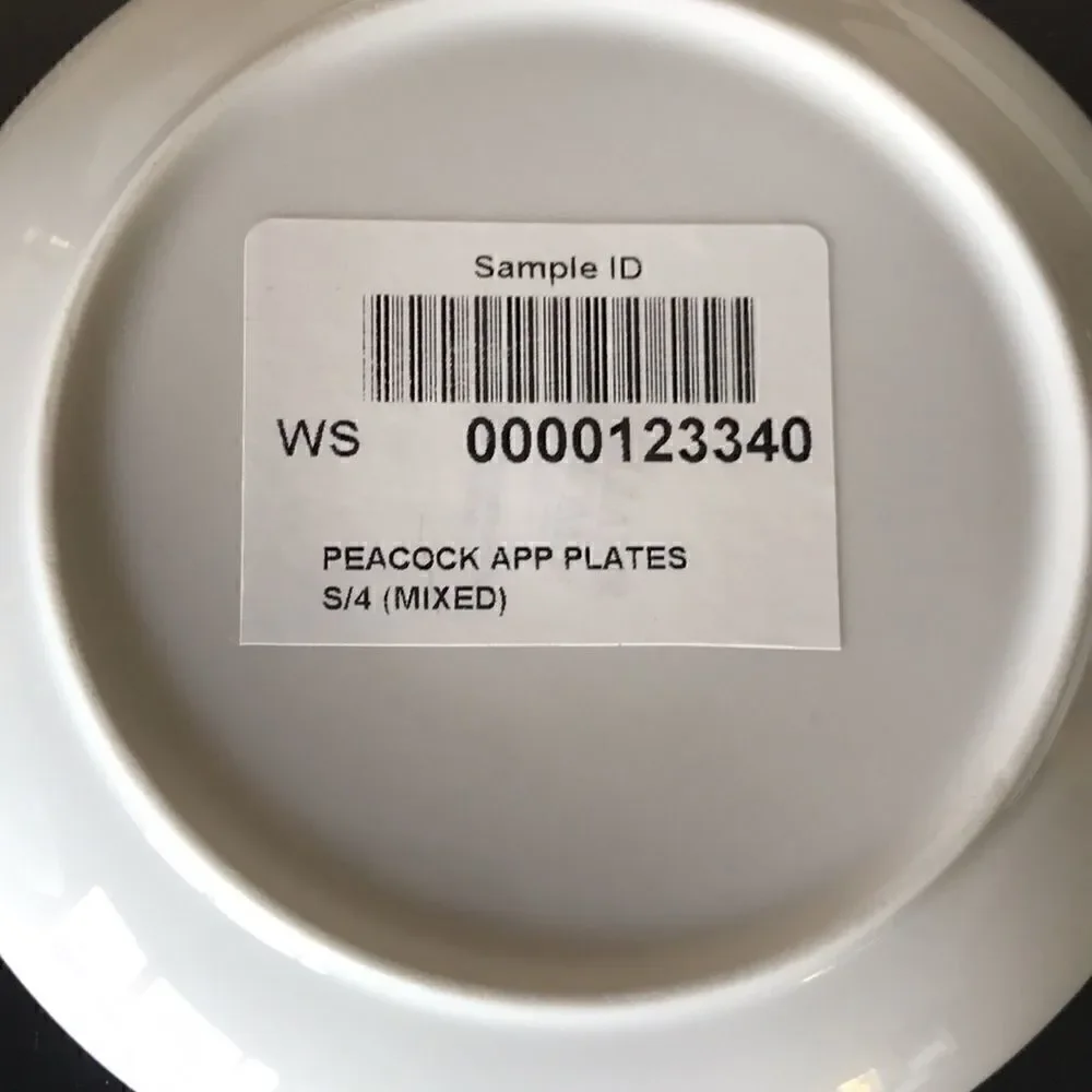 Williams Sonoma Peacock Pavao appetizer plates